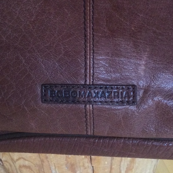 EUC BCBGMaxAzria Large Brown Leather Bag/Purse - Picture 4 of 16
